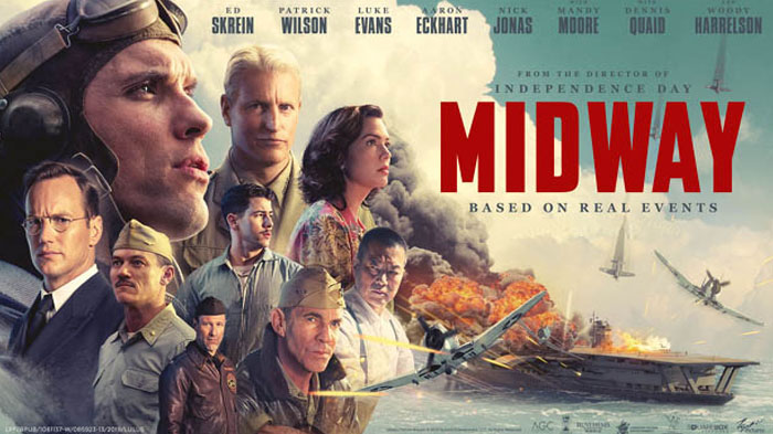 “Midway” is loud and its script is clunky but represents patriotism at its best.